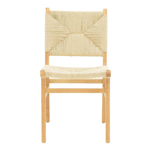 Καρέκλα Arten  σχοινί-rubberwood σε φυσική απόχρωση 60x55x85εκ - Image 4