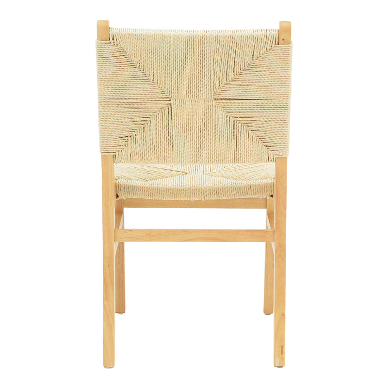 Καρέκλα Arten  σχοινί-rubberwood σε φυσική απόχρωση 60x55x85εκ - Image 5