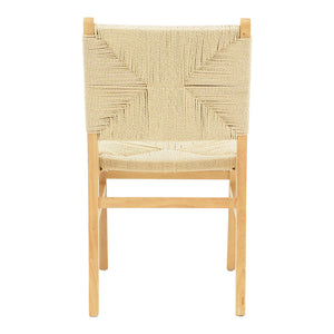 Καρέκλα Arten  σχοινί-rubberwood σε φυσική απόχρωση 60x55x85εκ - Image 5
