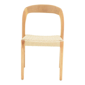 Καρέκλα Tavrine  σχοινί-rubberwood σε φυσική απόχρωση 47x59x78εκ - Image 4