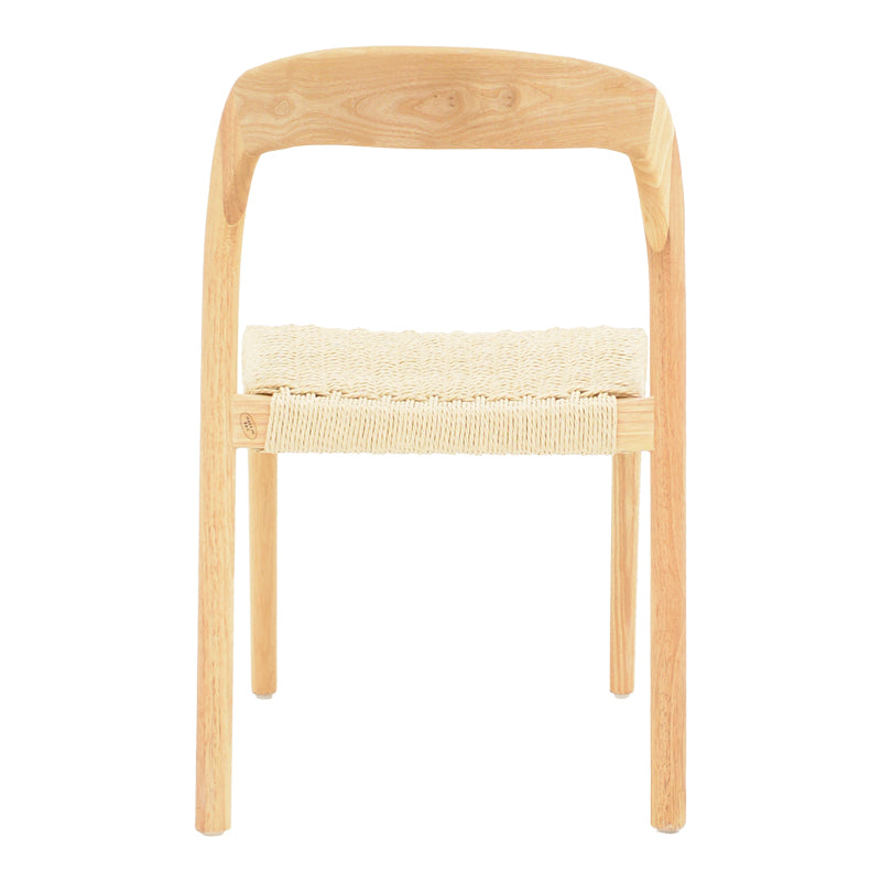 Καρέκλα Tavrine  σχοινί-rubberwood σε φυσική απόχρωση 47x59x78εκ - Image 5