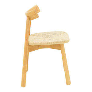 Καρέκλα Clareta  rubberwood-σχοινί σε φυσική απόχρωση 53x55x79εκ - Pakobazaar