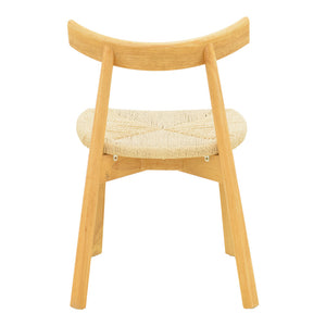 Καρέκλα Clareta  rubberwood-σχοινί σε φυσική απόχρωση 53x55x79εκ - Pakobazaar