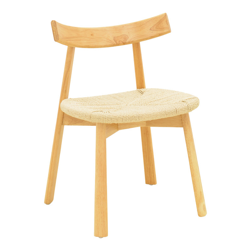 Καρέκλα Clareta  rubberwood-σχοινί σε φυσική απόχρωση 53x55x79εκ - Pakobazaar