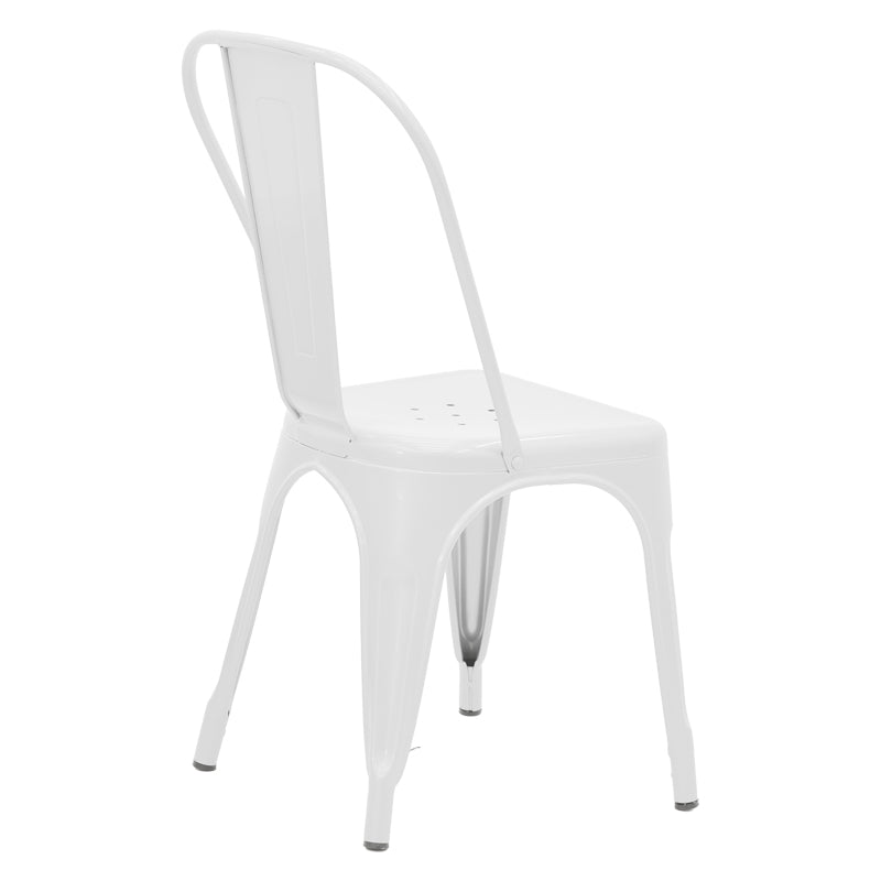 Καρέκλα Utopia  λευκό μέταλλο 44x44x85εκ - Pakobazaar