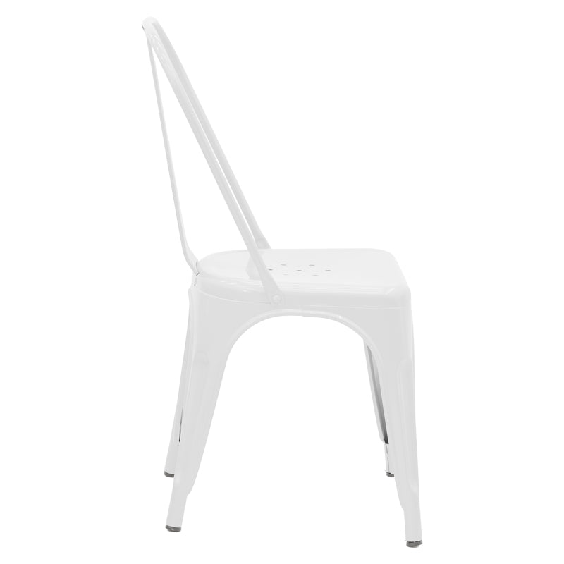 Καρέκλα Utopia  λευκό μέταλλο 44x44x85εκ - Pakobazaar