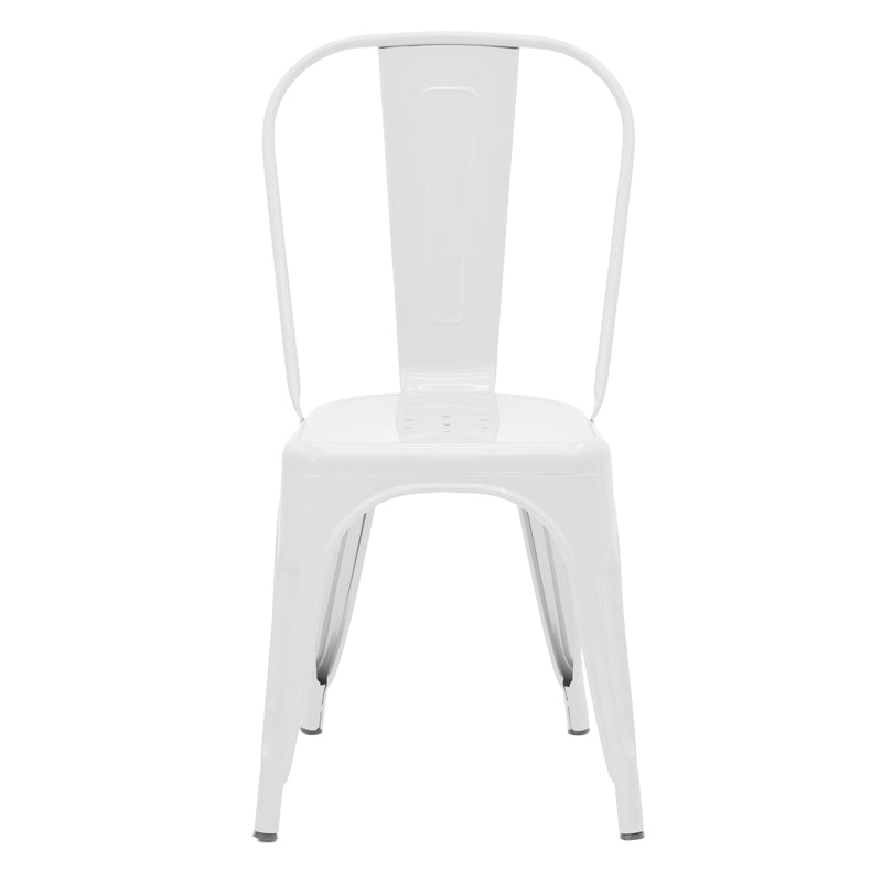 Καρέκλα Utopia  λευκό μέταλλο 44x44x85εκ - Pakobazaar