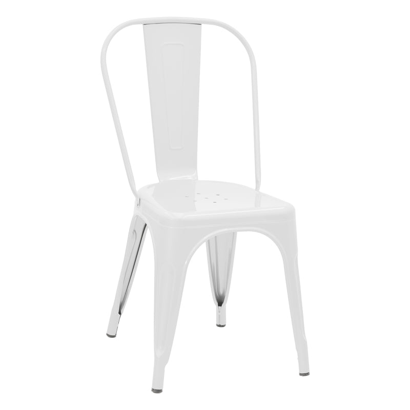 Καρέκλα Utopia  λευκό μέταλλο 44x44x85εκ - Pakobazaar