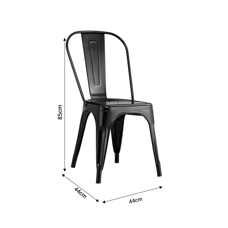 Καρέκλα Utopia  μέταλλο γκρι 44x44x85εκ - Pakobazaar