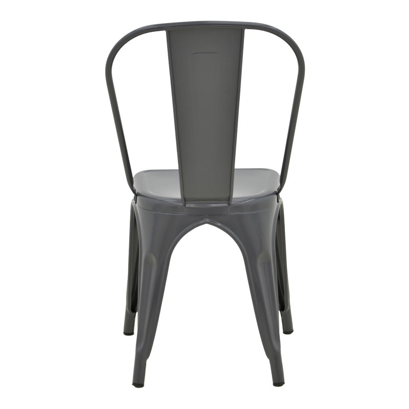 Καρέκλα Utopia  μέταλλο σε ανθρακί απόχρωση 44x44x85εκ