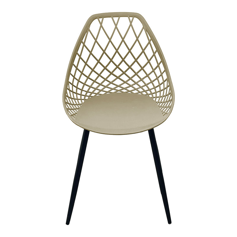 Καρέκλα Suan  cappuccino pp-πόδι μαύρο μέταλλο 49x51x86εκ - Pakobazaar