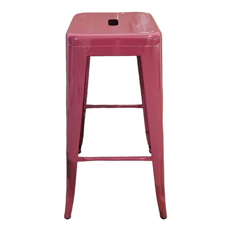 Σκαμπό μπαρ Utopia  μέταλλο terracotta 42x42x76εκ - Pakobazaar