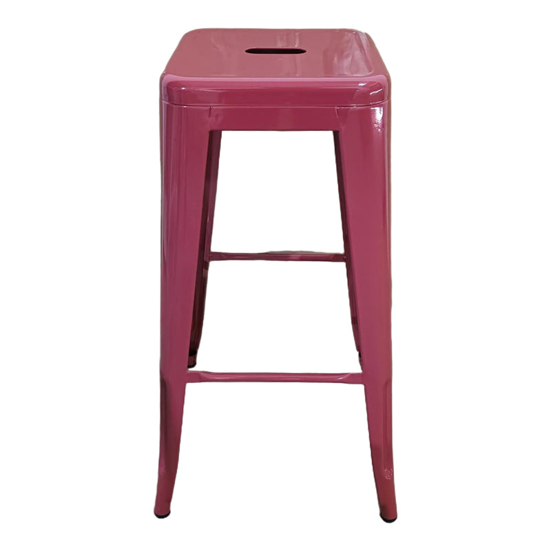 Σκαμπό μπαρ Utopia  μέταλλο terracotta 42x42x76εκ - Pakobazaar