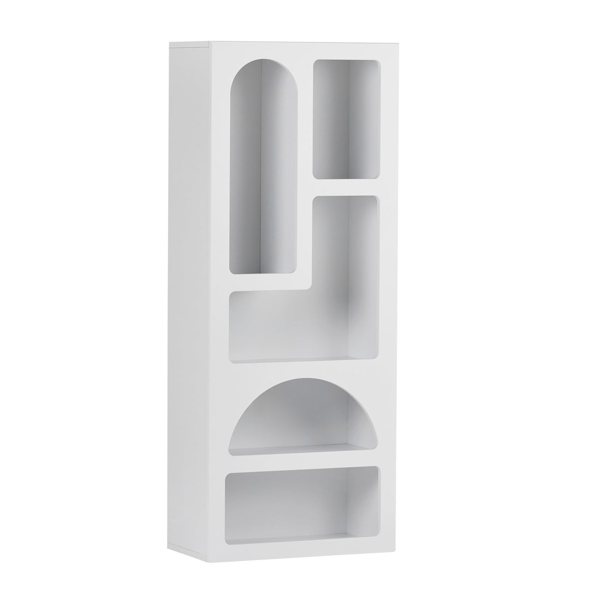Βιβλιοθήκη Romanos Λευκό 60x32x150 εκ. Μελαμίνης - Pakobazaar