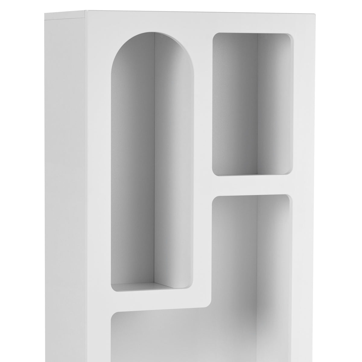 Βιβλιοθήκη Romanos Λευκό 60x32x150 εκ. Μελαμίνης - Pakobazaar