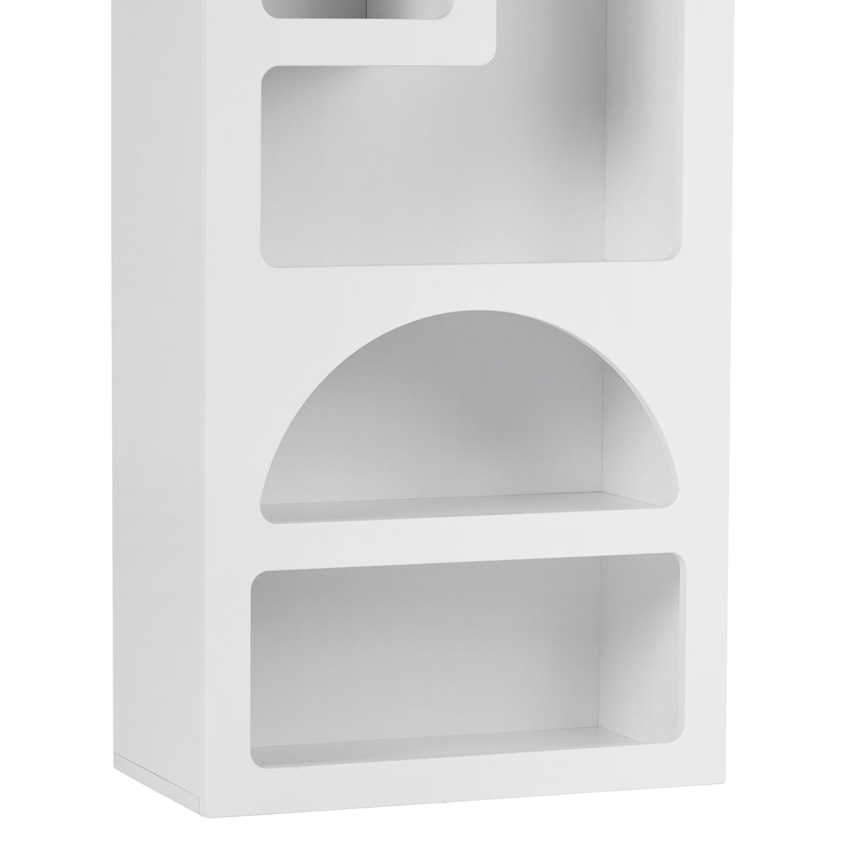 Βιβλιοθήκη Romanos Λευκό 60x32x150 εκ. Μελαμίνης - Pakobazaar