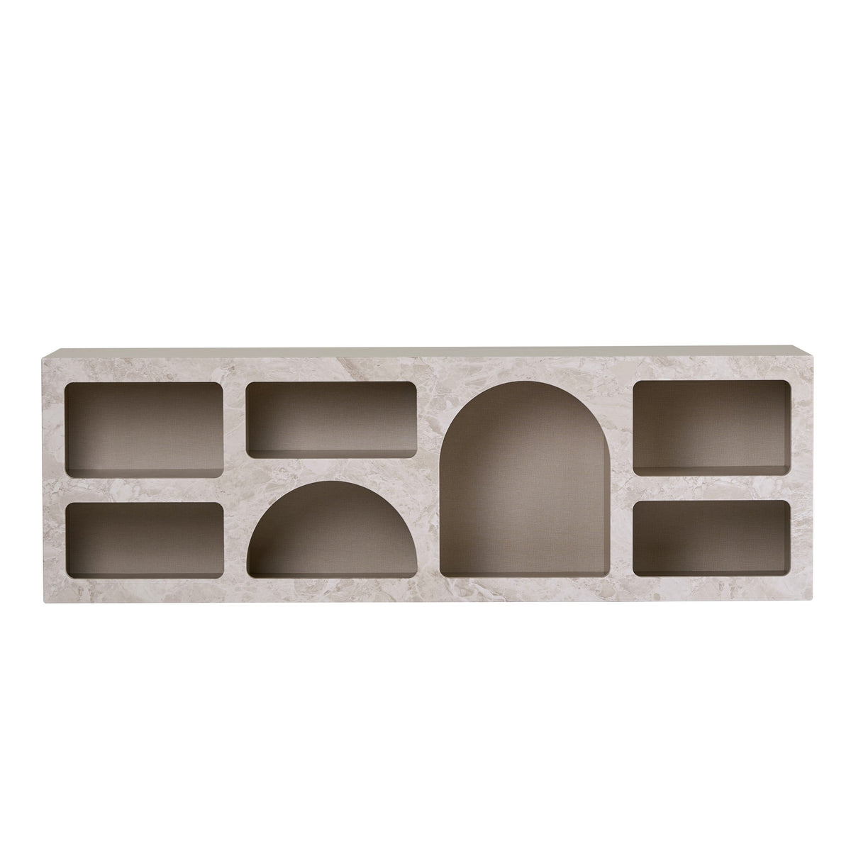 Κονσόλα Pagondas Travertine Μάρμαρο - Αμμόλιθος 160x40x51 εκ. Μελαμίνης