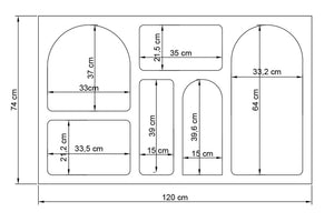 Κονσόλα Avramiou Ανθρακί 120x37x74 εκ. Μελαμίνης - Pakobazaar