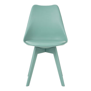 Καρέκλα Gaston I  PP-PU σε μέντα απόχρωση 48.5x53.5x81.5εκ - Pakobazaar