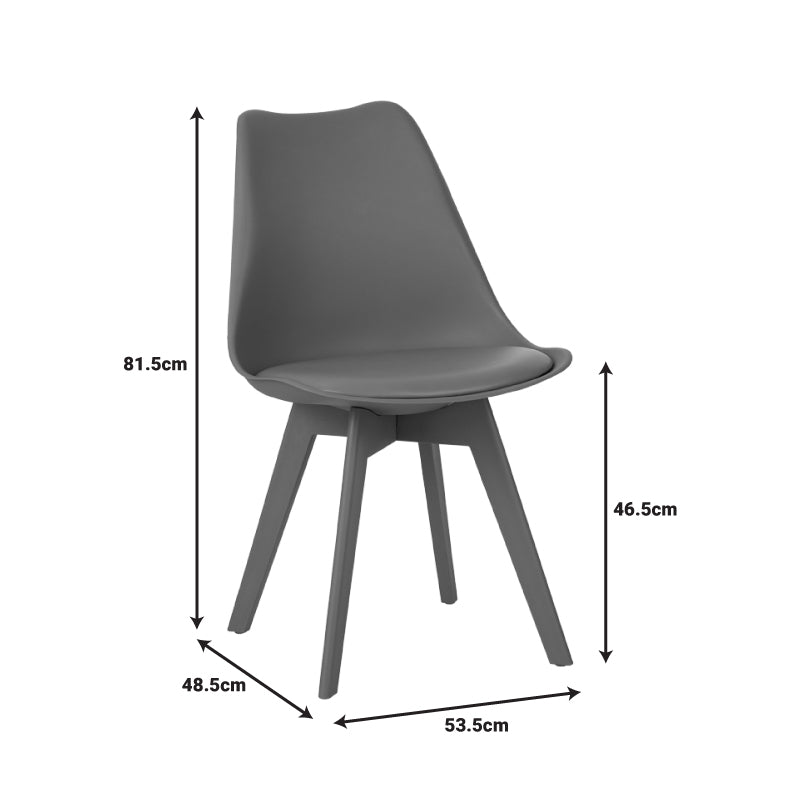 Καρέκλα Gaston I  PP-PU σε μέντα απόχρωση 48.5x53.5x81.5εκ - Pakobazaar