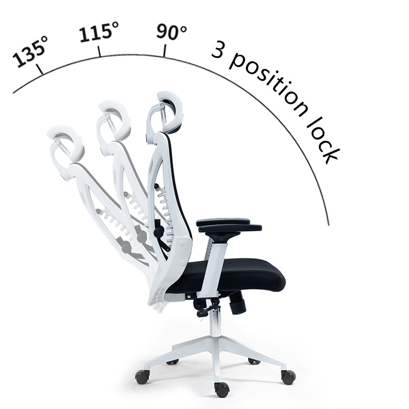 Καρέκλα γραφείου διευθυντή Andrew  mesh σε μαύρη απόχρωση 65x61x125εκ - Pakobazaar