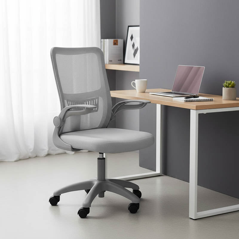 Καρέκλα γραφείου εργασίας Annalise  mesh γκρι 57x53x100εκ - Pakobazaar