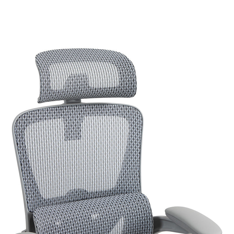 Καρέκλα γραφείου εργασίας Zenyk  mesh σε grey απόχρωση 63x70x126εκ - Image 8
