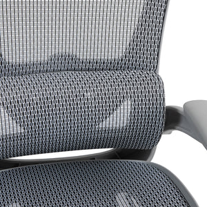 Καρέκλα γραφείου εργασίας Zenyk  mesh σε grey απόχρωση 63x70x126εκ - Image 9