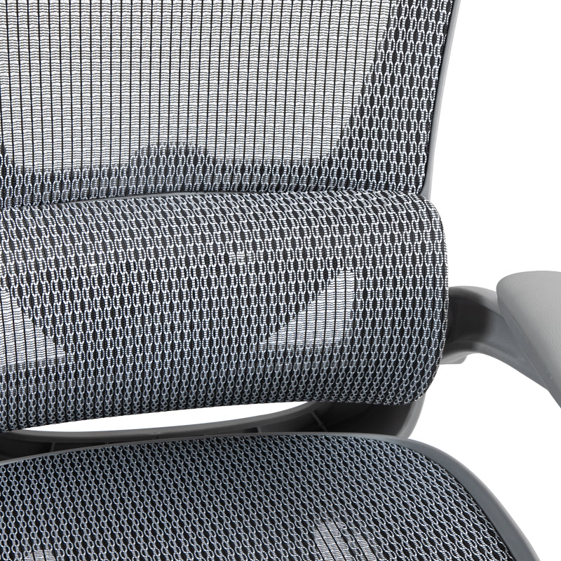 Καρέκλα γραφείου εργασίας Zenyk  mesh σε grey απόχρωση 63x70x126εκ - Image 9