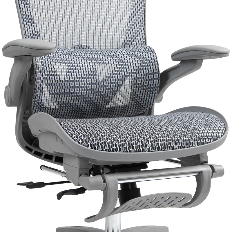 Καρέκλα γραφείου εργασίας Zenyk  mesh σε grey απόχρωση 63x70x126εκ - Image 10
