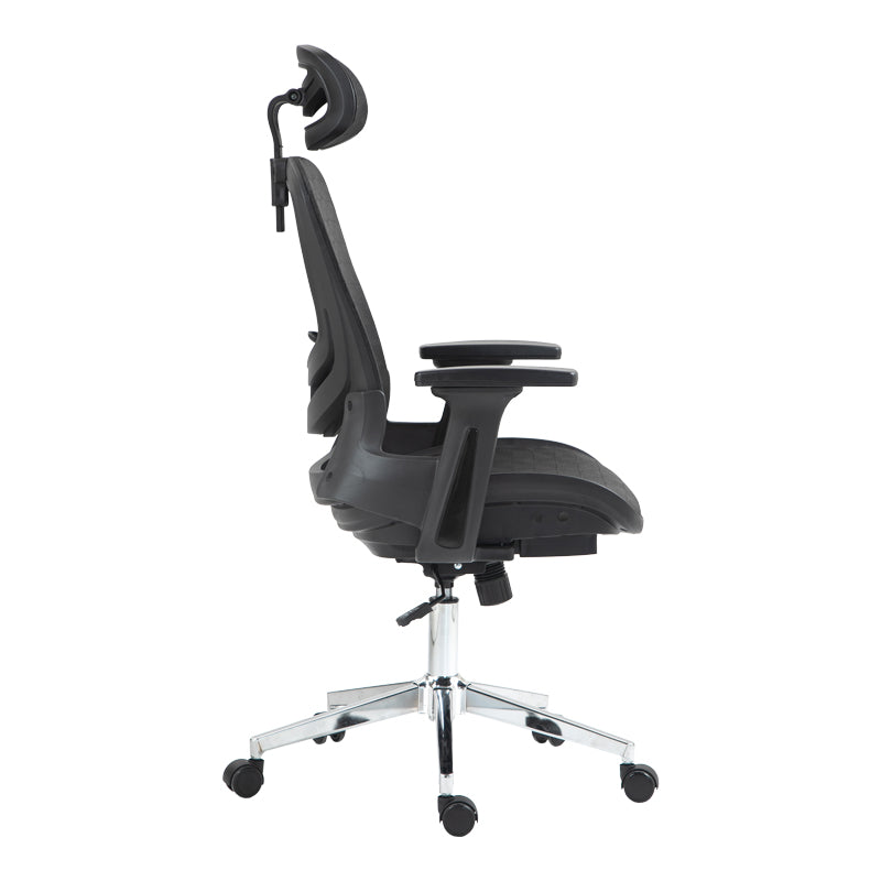 Καρέκλα γραφείου εργασίας Mergi  μαύρο mesh 62x63x120εκ - Pakobazaar