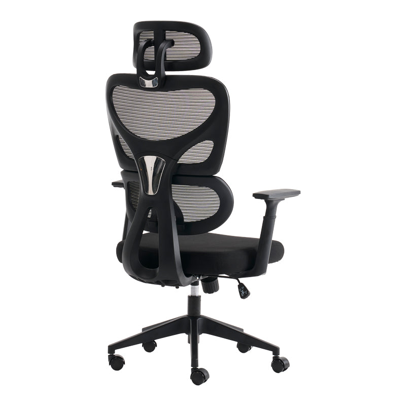 Καρέκλα γραφείου διευθυντή Cadrey  mesh μαύρο 67x64x120-128εκ - Pakobazaar