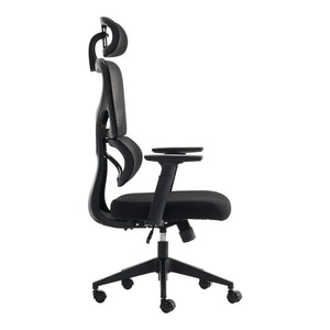 Καρέκλα γραφείου διευθυντή Cadrey  mesh μαύρο 67x64x120-128εκ - Pakobazaar