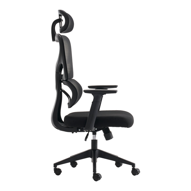 Καρέκλα γραφείου διευθυντή Cadrey  mesh μαύρο 67x64x120-128εκ - Pakobazaar