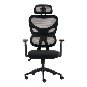 Καρέκλα γραφείου διευθυντή Cadrey  mesh μαύρο 67x64x120-128εκ - Pakobazaar