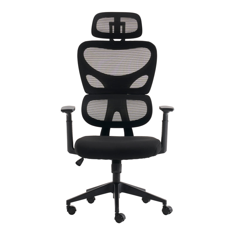 Καρέκλα γραφείου διευθυντή Cadrey  mesh μαύρο 67x64x120-128εκ - Pakobazaar