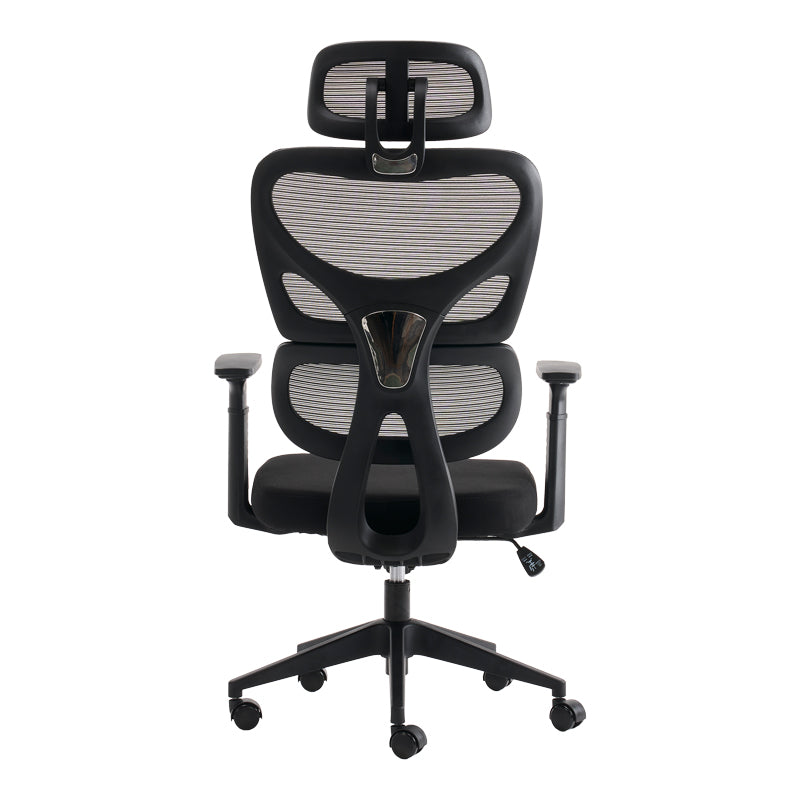 Καρέκλα γραφείου διευθυντή Cadrey  mesh μαύρο 67x64x120-128εκ - Pakobazaar