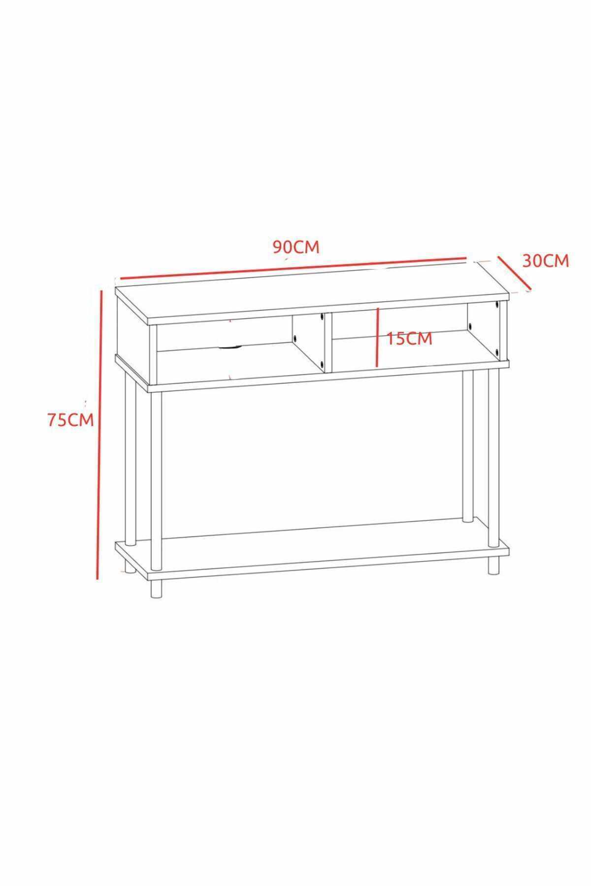 Μπουφές Ismaros Λευκό 90x30x75 εκ. Μελαμίνης - Pakobazaar