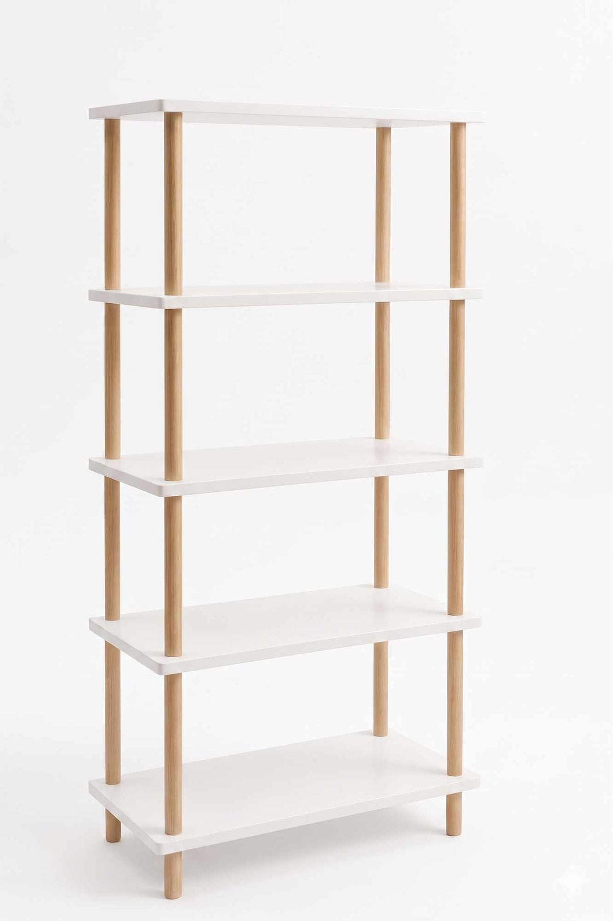 Βιβλιοθήκη Selinous Λευκό 60x25x136 εκ. Μελαμίνης