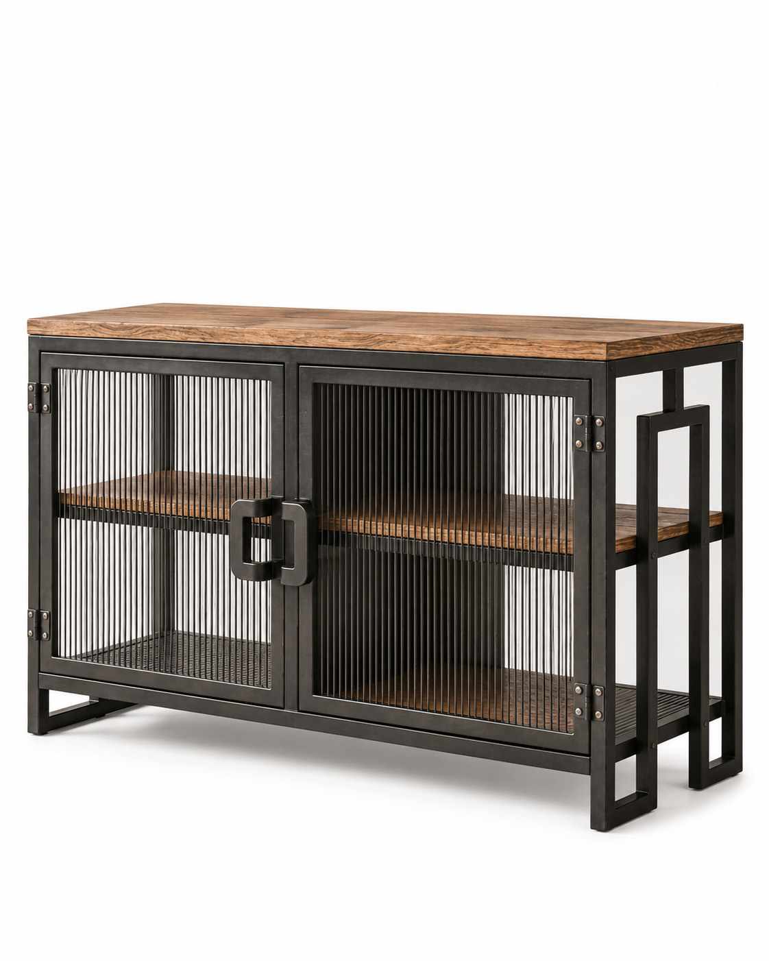 Έπιπλο Τηλεόρασης Pteleon Καρυδί - Μαύρο 90x36x54 εκ. Μελαμίνης
