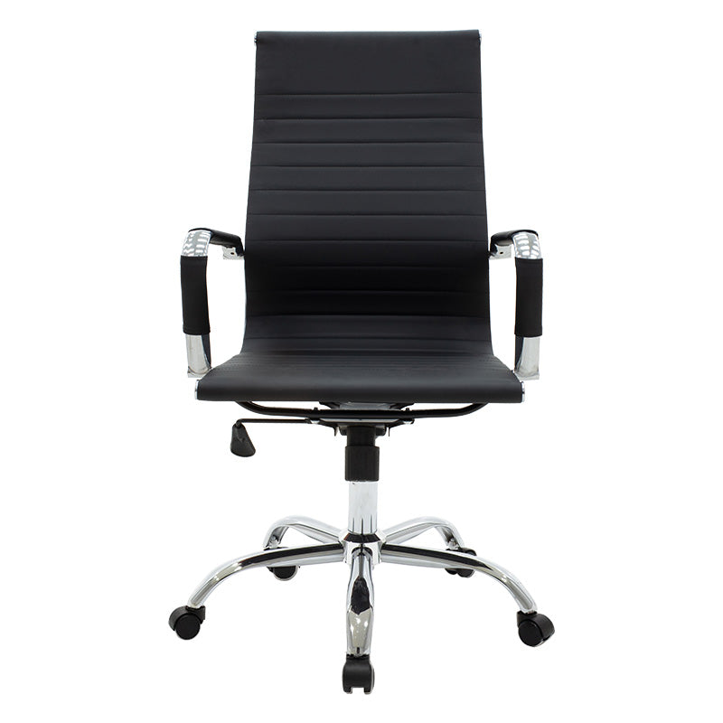 Καρέκλα γραφείου διευθυντή Valter  μαύρο pu 55.5x58x108εκ - Pakobazaar