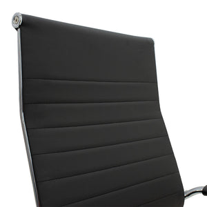 Καρέκλα γραφείου διευθυντή Valter  μαύρο pu 55.5x58x108εκ - Pakobazaar