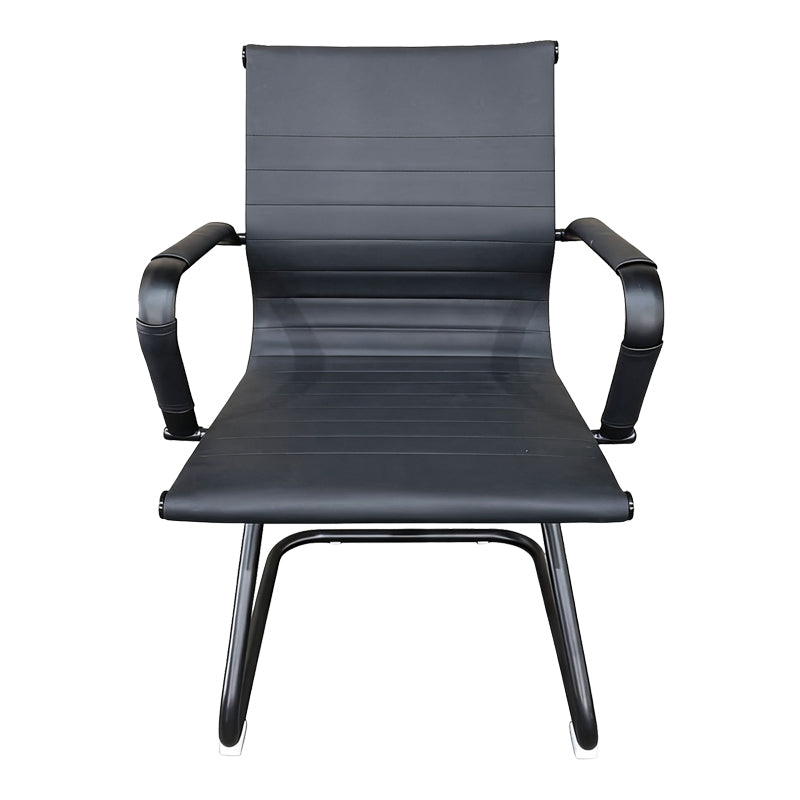 Καρέκλα γραφείου επισκέπτη Valter  pu μαύρο 55.5x48x88εκ - Pakobazaar