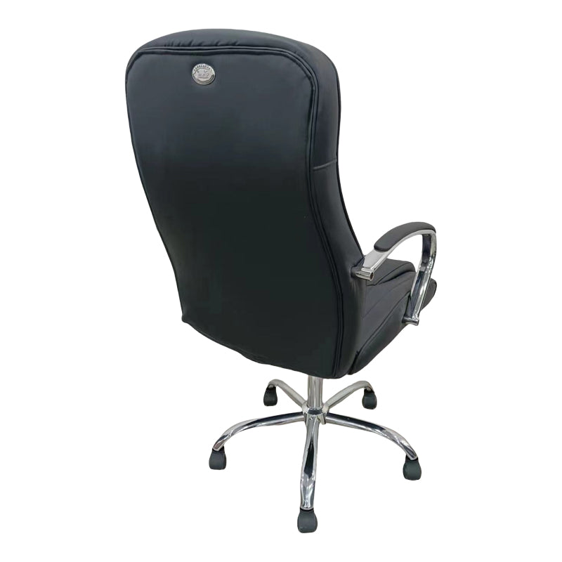 Καρέκλα γραφείου διευθυντή Quilted  pu μαύρο 62x70x116εκ - Pakobazaar