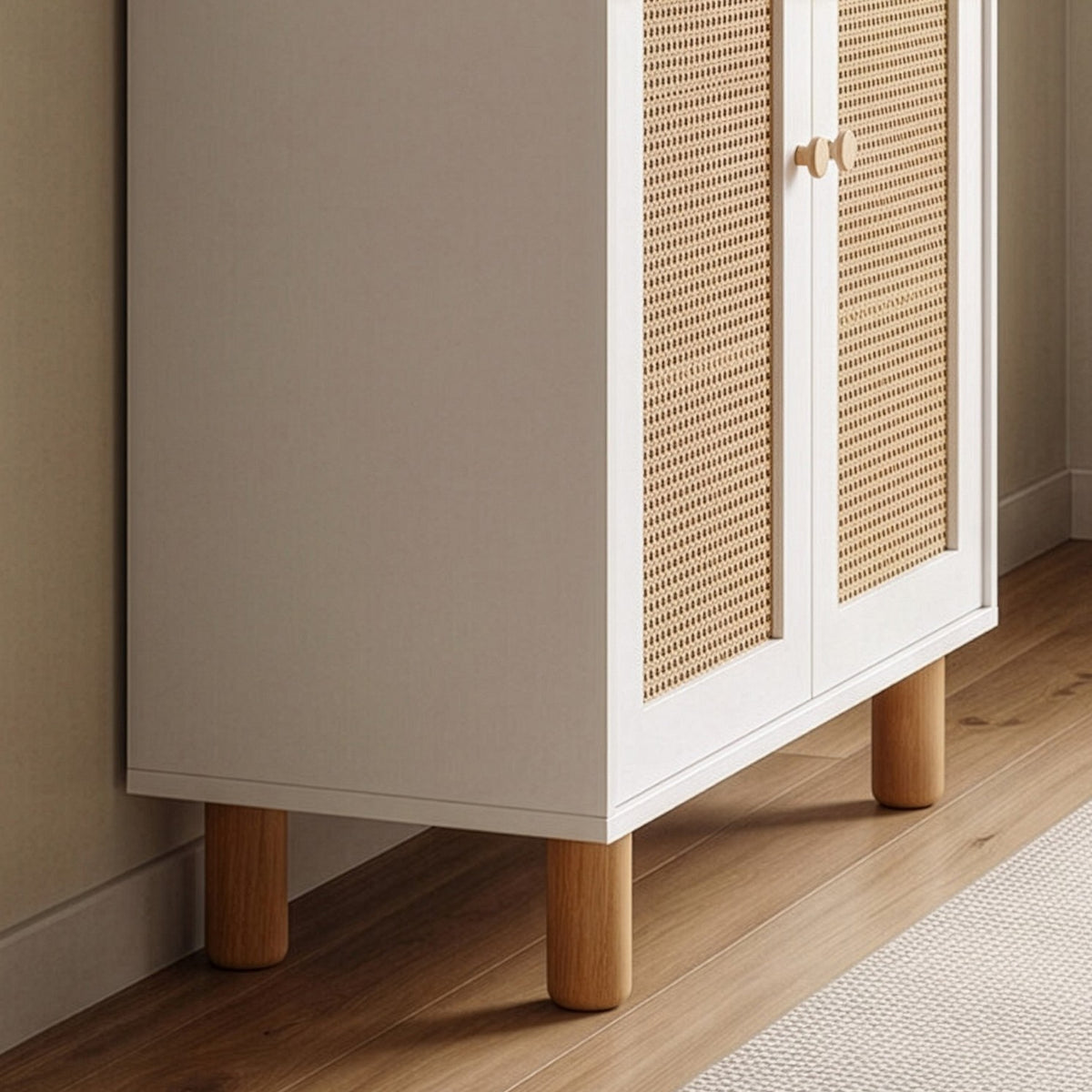 Μπουφές Ios Λευκό - Δρυς 90x41x105 εκ. MDF
