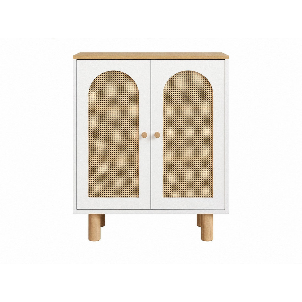 Μπουφές Ios Λευκό - Δρυς 90x41x105 εκ. MDF