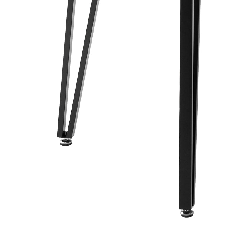 Τραπέζι Izzac  επιφάνεια MDF καρυδί-πόδι μαύρο μέταλλο 140x80x76εκ - Image 4