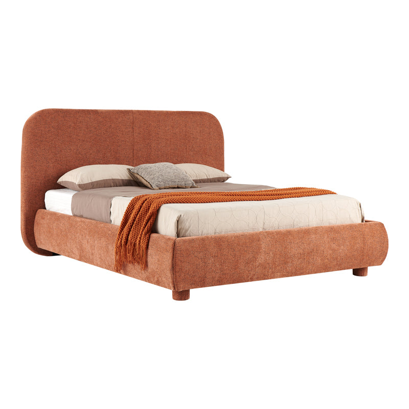Κρεβάτι Salena  terracotta ύφασμα 160x200εκ