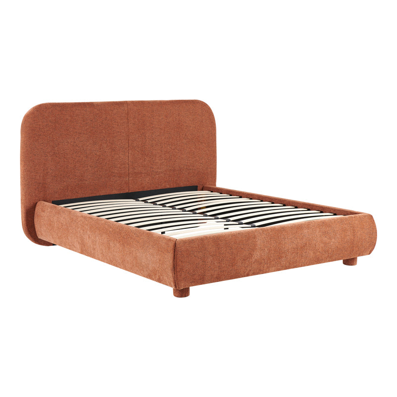 Κρεβάτι Salena  terracotta ύφασμα 160x200εκ