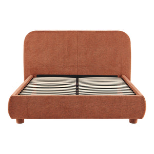 Κρεβάτι Salena  terracotta ύφασμα 160x200εκ